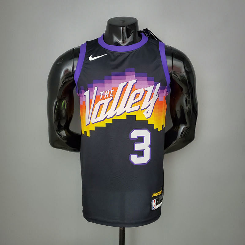 New PAUL#3 Suns City Edition Black NBA Jersey S-XXL