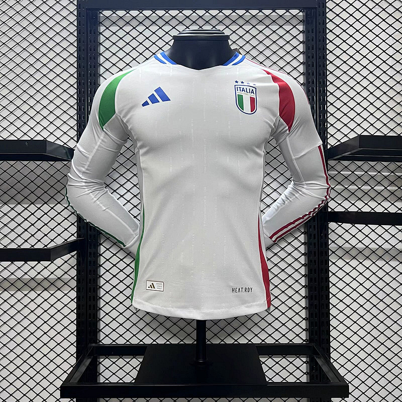 2024 Italy Away Player Version Long Sleeve Jerseys