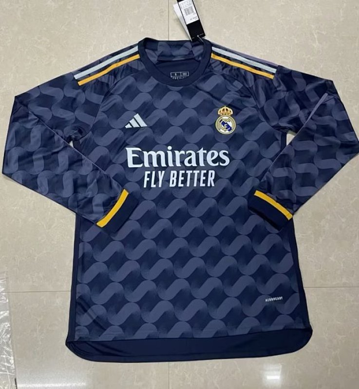 23-24 Real Madrid Away Long Sleeve Jerseys