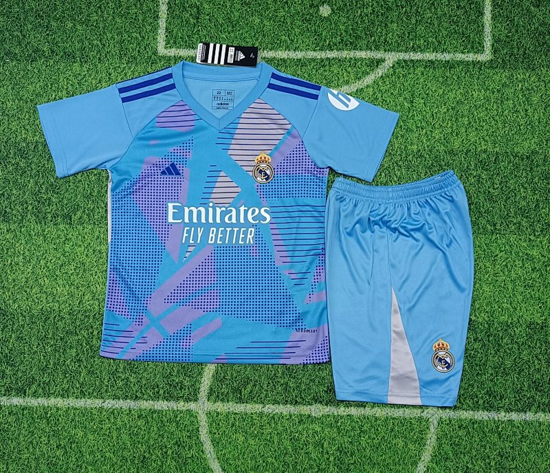 24-25 Real Madrid Goalkeeper Kids Jerseys