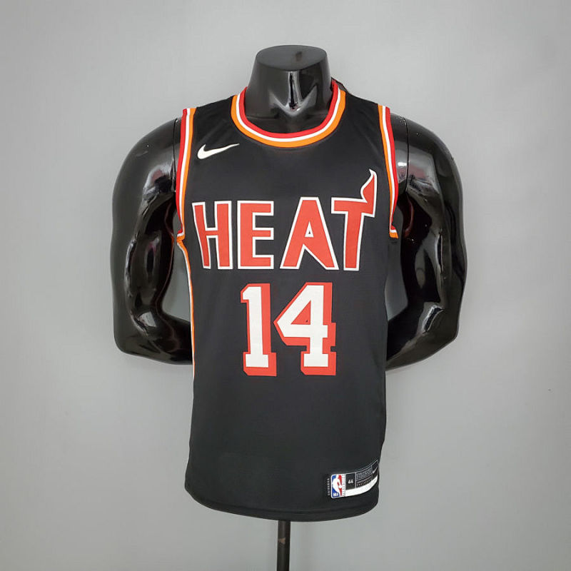 2018 HERRO#14 Heat Retro Night Black NBA Jersey S-XXL