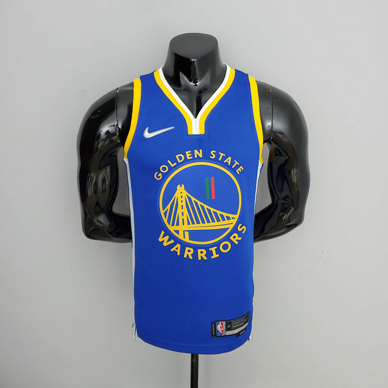 75th Anniversary Golden State Warriors Thompson #11 Mexico Edition Blue NBA Jersey S-XXL
