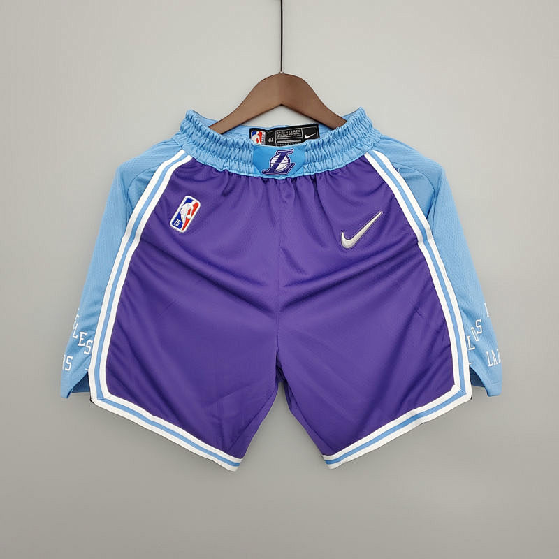 2022 Lakers City Edition Purple NBA Shorts S-XXL