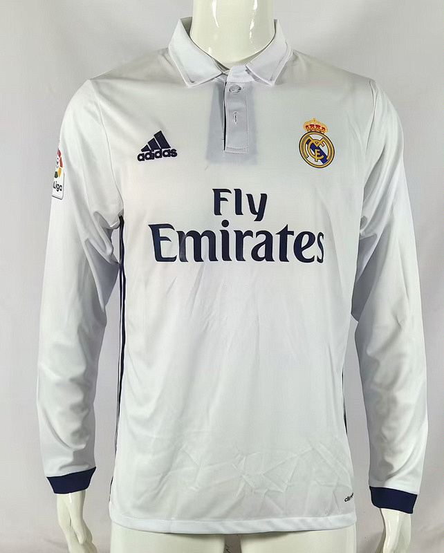 16-17 Real Madrid Retro Long Sleeve Jerseys