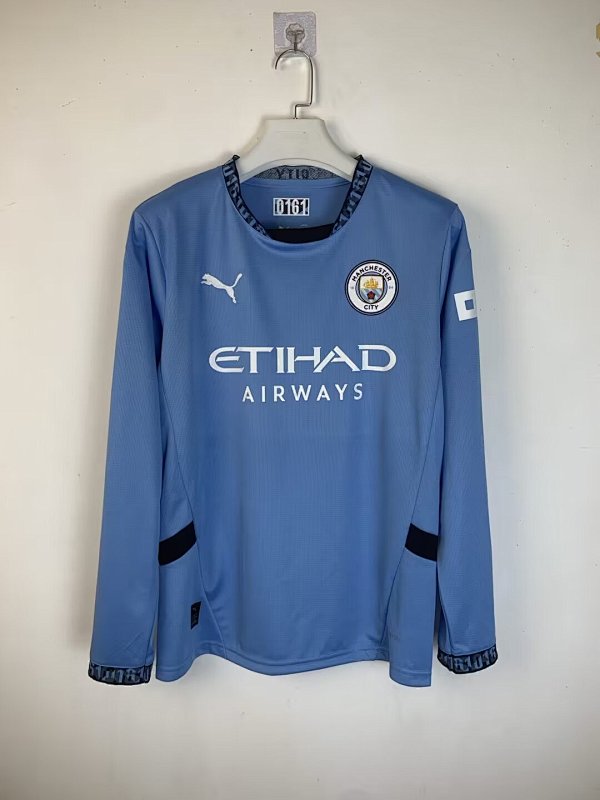 24-25 Manchester City Home Long Sleeve Jerseys
