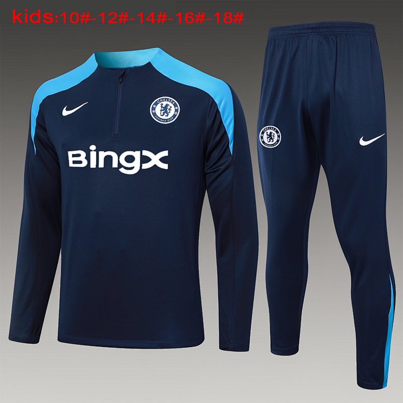 24-25 Chelsea Kids Long Sleeve Training Suit