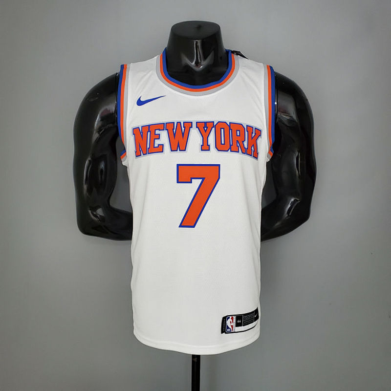 2021 ANTHONY#7 Knicks White NBA Jersey S-XXL