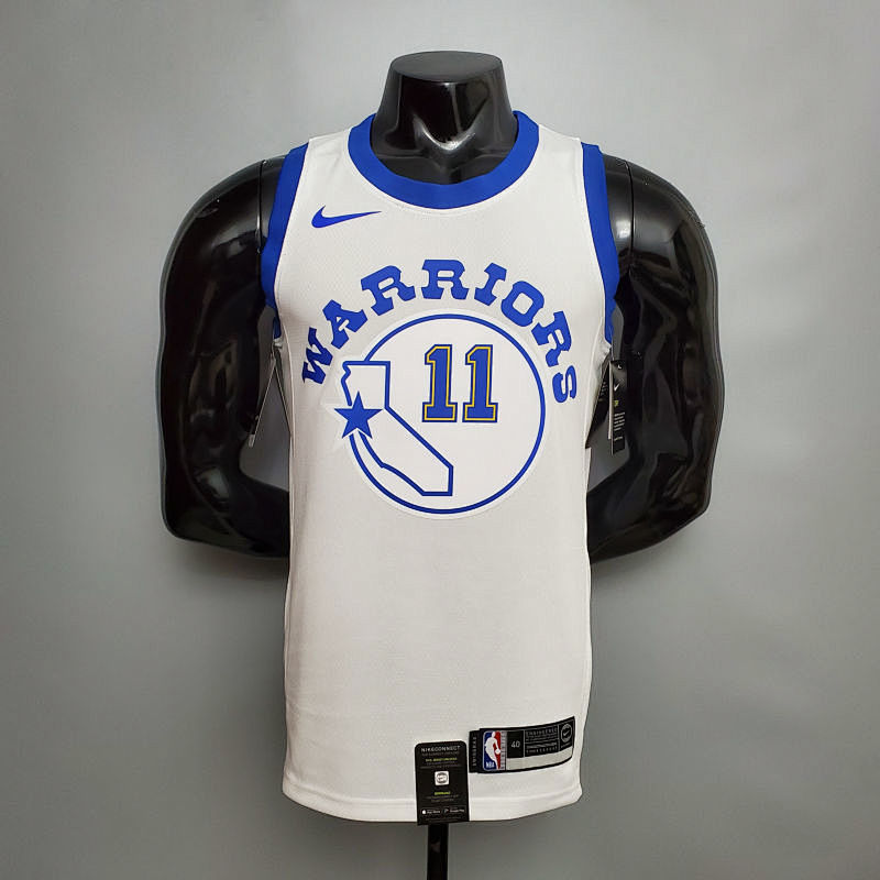 Retro version THOMPSON#11 Golden State Warriors white NBA jersey S-XXL