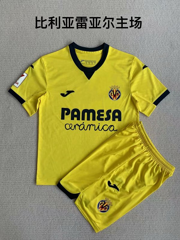 23-24 Villarreal Home Adults And Kids Jerseys