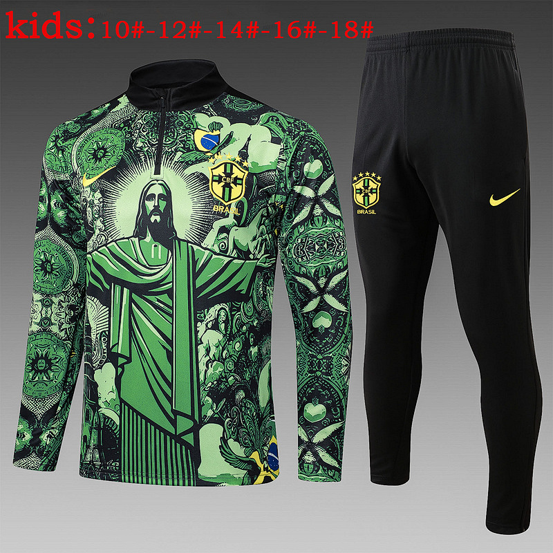 2024 Brazil Kids tracksuit