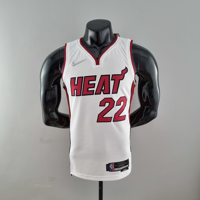 75th Anniversary Miami Heat BUTLER#22 White NBA Jersey S-XXL