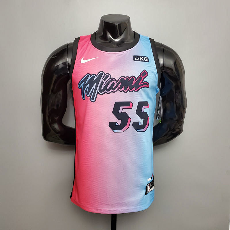 New Miami Heat ROBINSON #55 City Edition Pink Blue Gradient Color S-XXL (support customization)