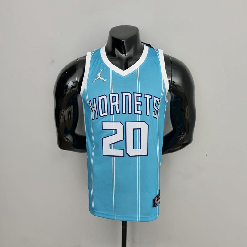 75th Anniversary Hayward #20 Charlotte Hornets Blue NBA Jersey S-XXL