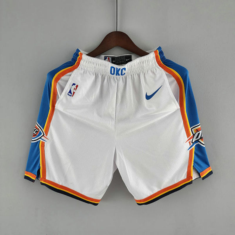 Oklahoma City Thunder NBA Shorts White S-XXL