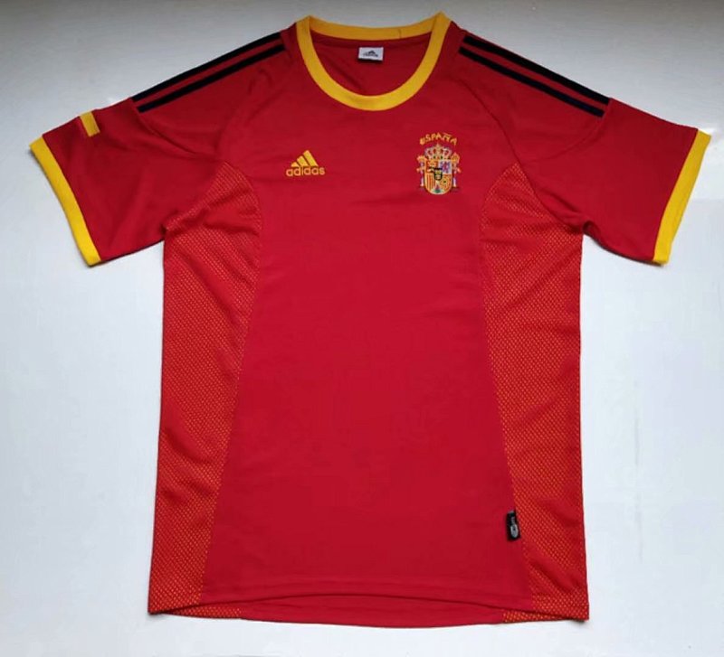 2002 Spain Home Retro Jerseys