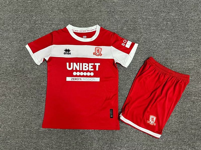 24-25 Middlesbrough Home Kids Jerseys