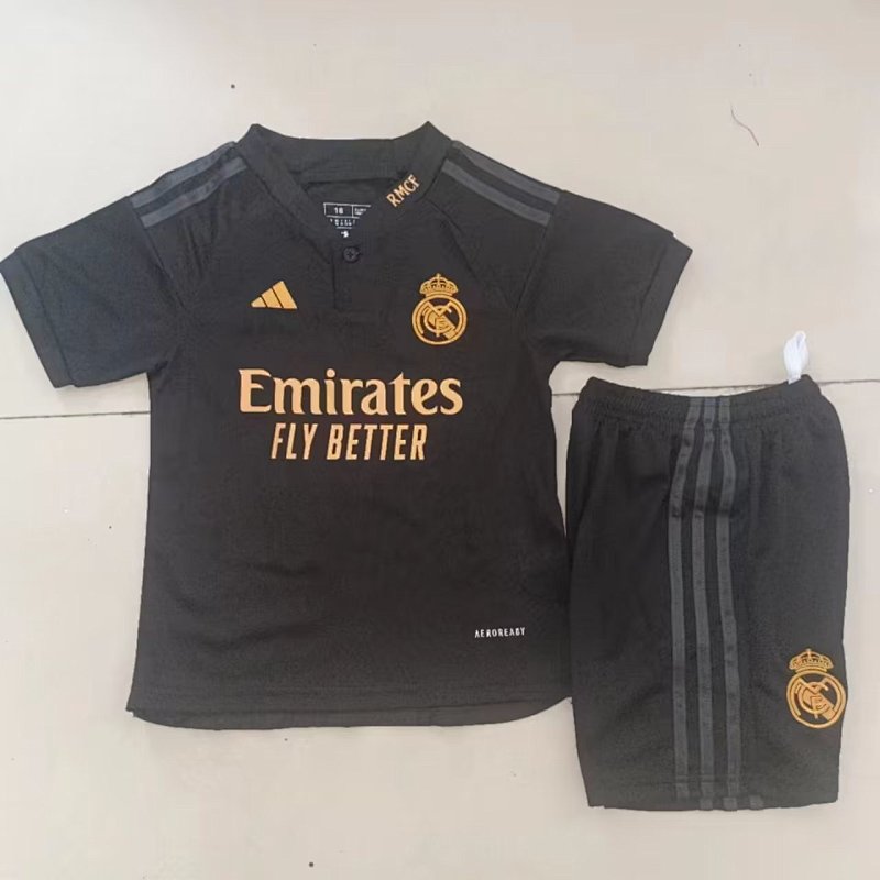 23-24 Real Madrid Third Kids Jerseys