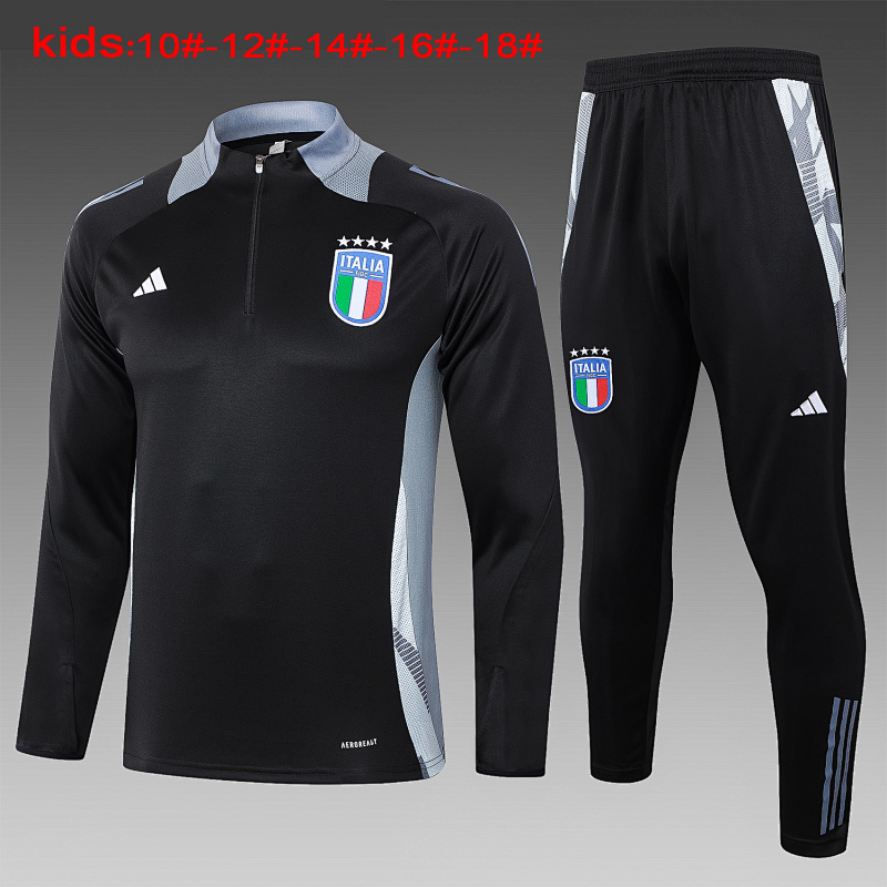 2024 Italy Kids Long Sleeve Training Suit