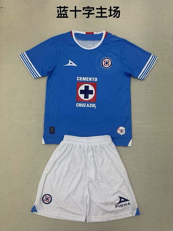 24-25 Cruz Azul Home Kids Jerseys