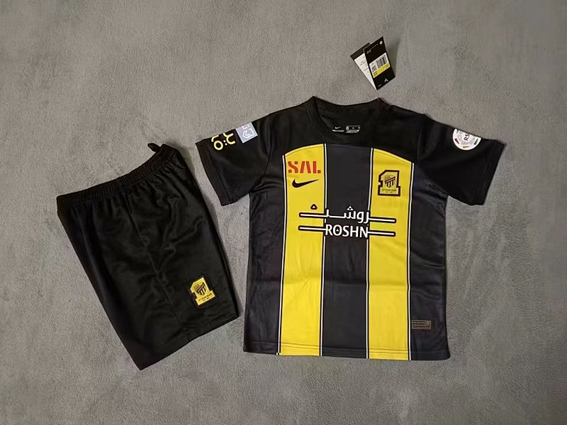 23-24 Al-Ittihad Home Kids Jerseys
