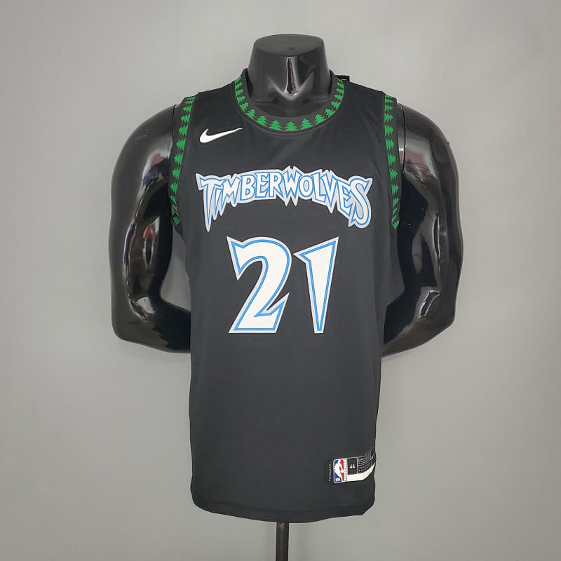 ROSE#25 2018 Retro Timberwolves Black NBA Jersey S-XXL