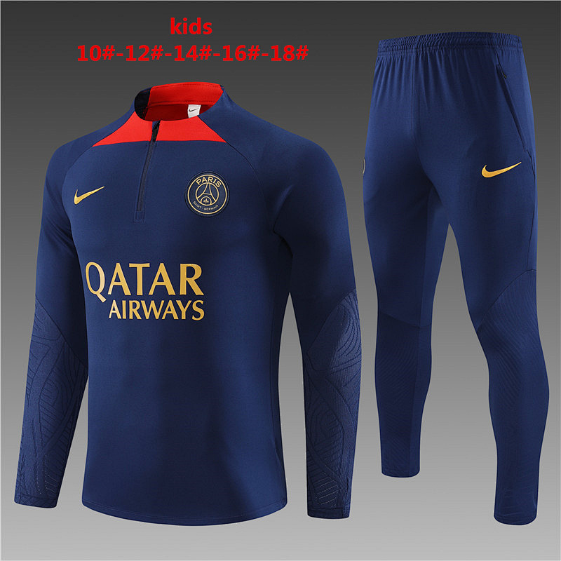 23-24 Paris Kids Long Sleeve Training Suit