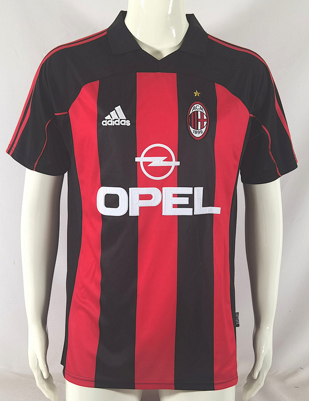 2001-02 AC Milan Home Retro Jerseys
