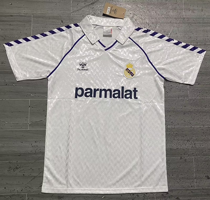 86-88 Real Madrid Home Retro Jerseys