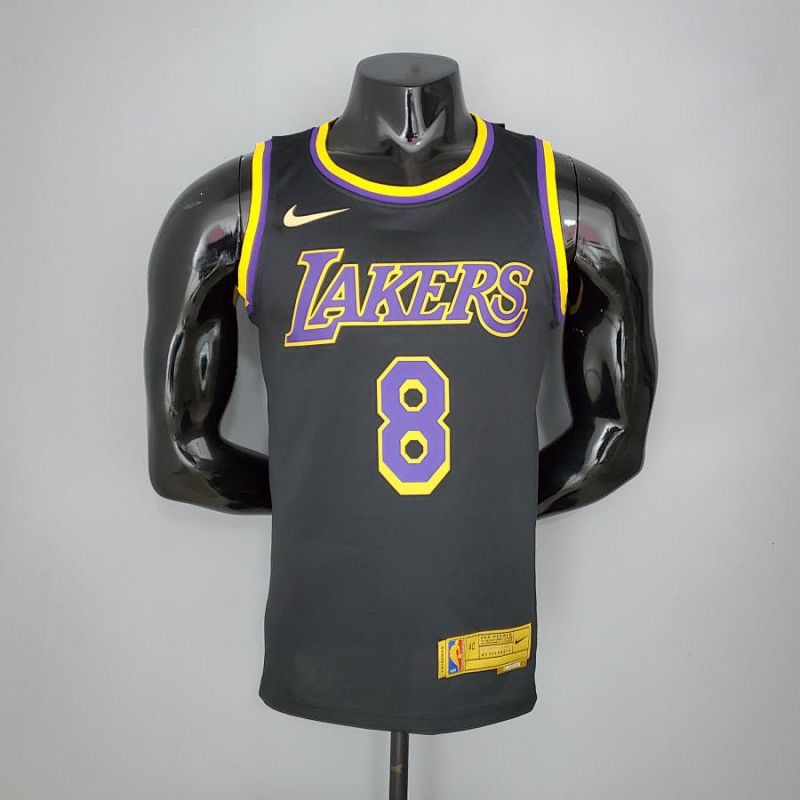 2021 Bryant #8 Lakers Bonus Edition Black NBA Jersey S-XXL