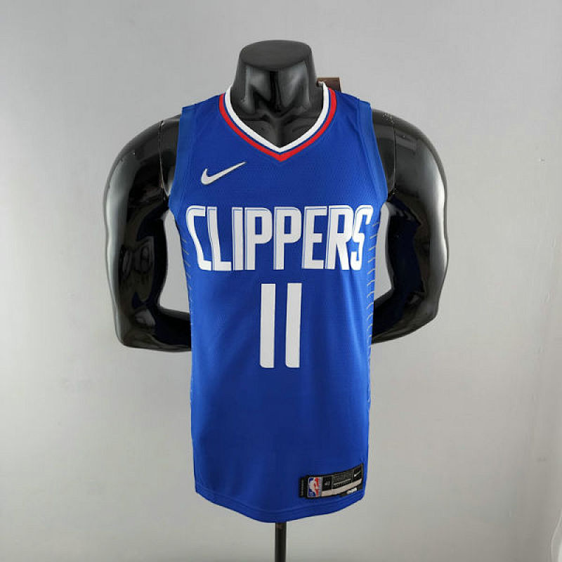 75th Anniversary WALL#11 Los Angeles Clippers NBA Jersey Blue S-XXL