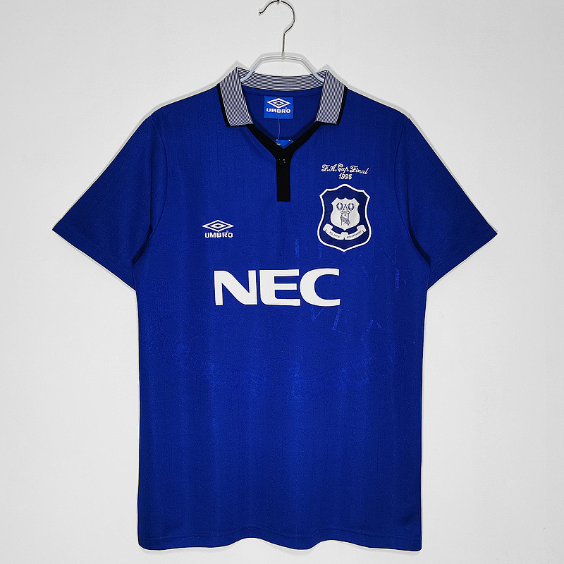 1995 Everton Home FA Cup Final Retro Jerseys
