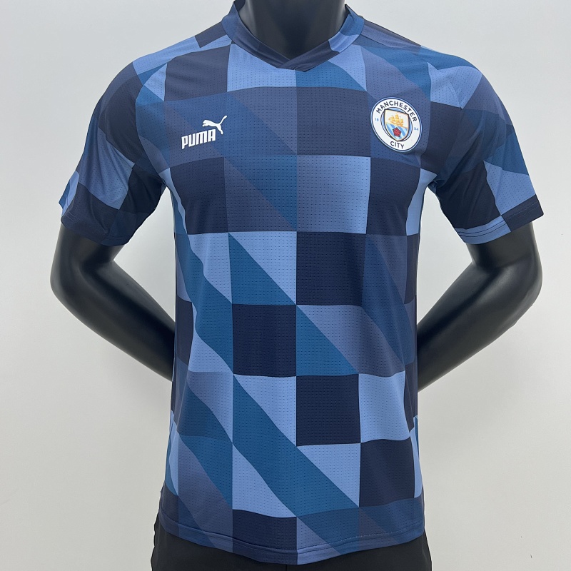 23-24 Manchester City Player Version Blue Jerseys