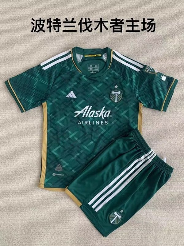 23/24 Portland Timbers Home Kids Jerseys