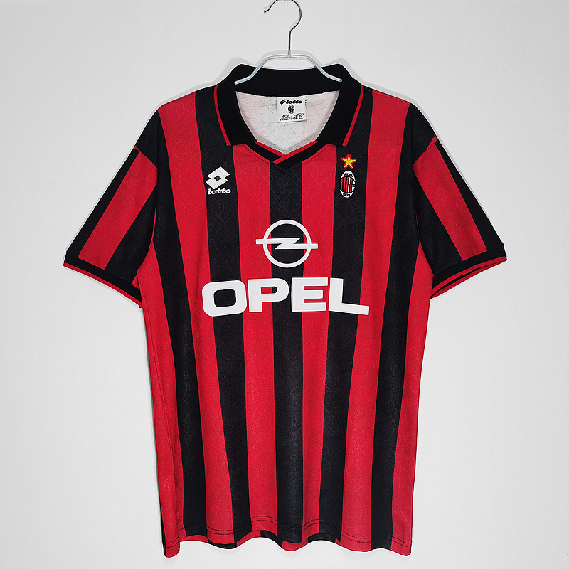 1995-96 AC Milan Home Retro Jerseys