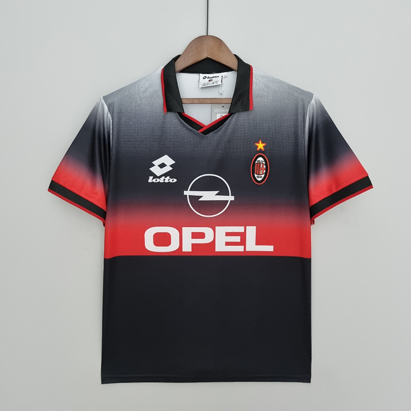 1996-97 AC Milan Training Black Retro Jerseys