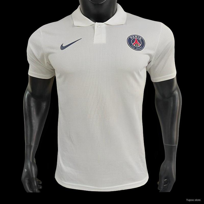 Player Version 24/25 PSG White Polo Jersey