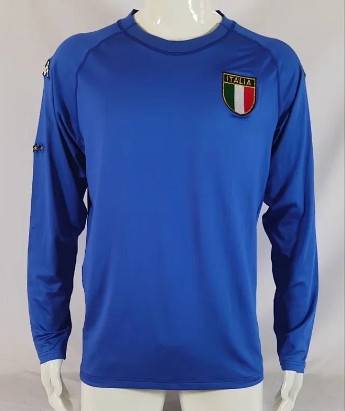 2000 Italy Home Retro Long Sleeve Jerseys