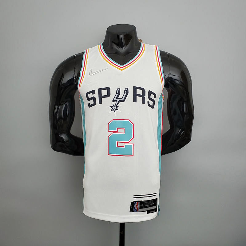 2022 season Leonard #2 Spurs City Edition white NBA jersey S-XXL