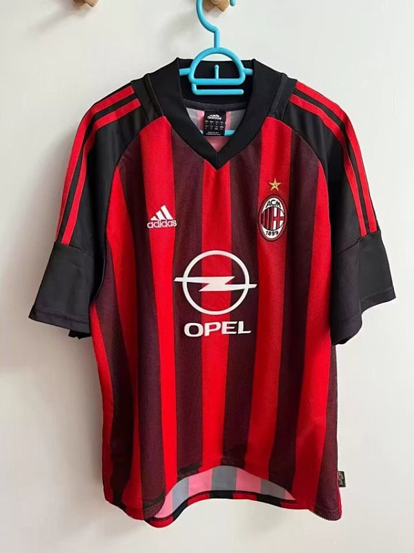 2002-2003 AC Milan Home Retro Jerseys