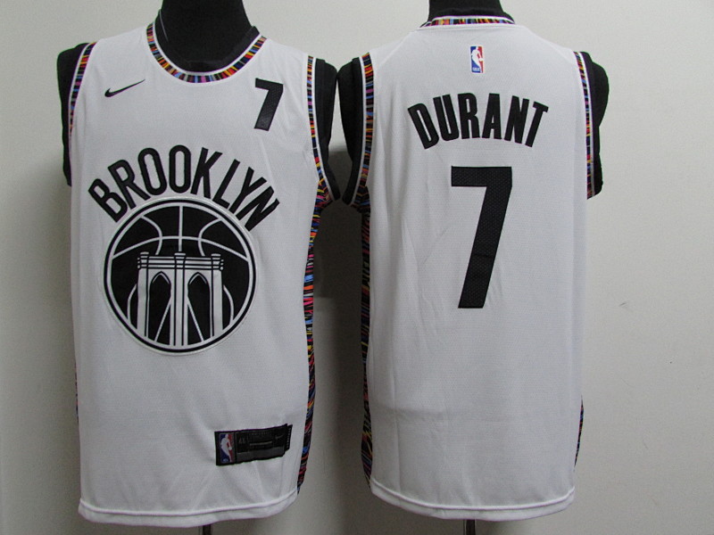 2021 Nets #7 City Edition Embroidery