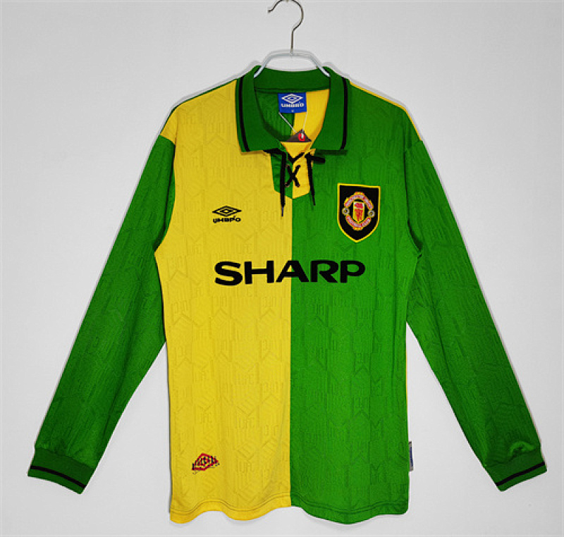 1992-94 M-anchester U-nited Away Retro Long Sleeve Jerseys