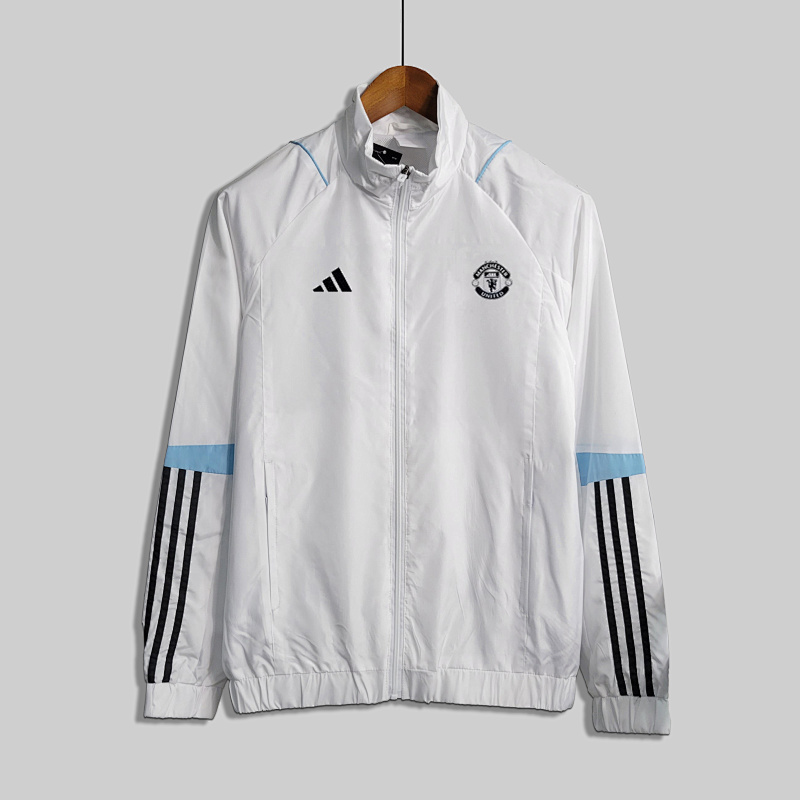 23-24 M-anchester U-nited White Windbreaker Jackets