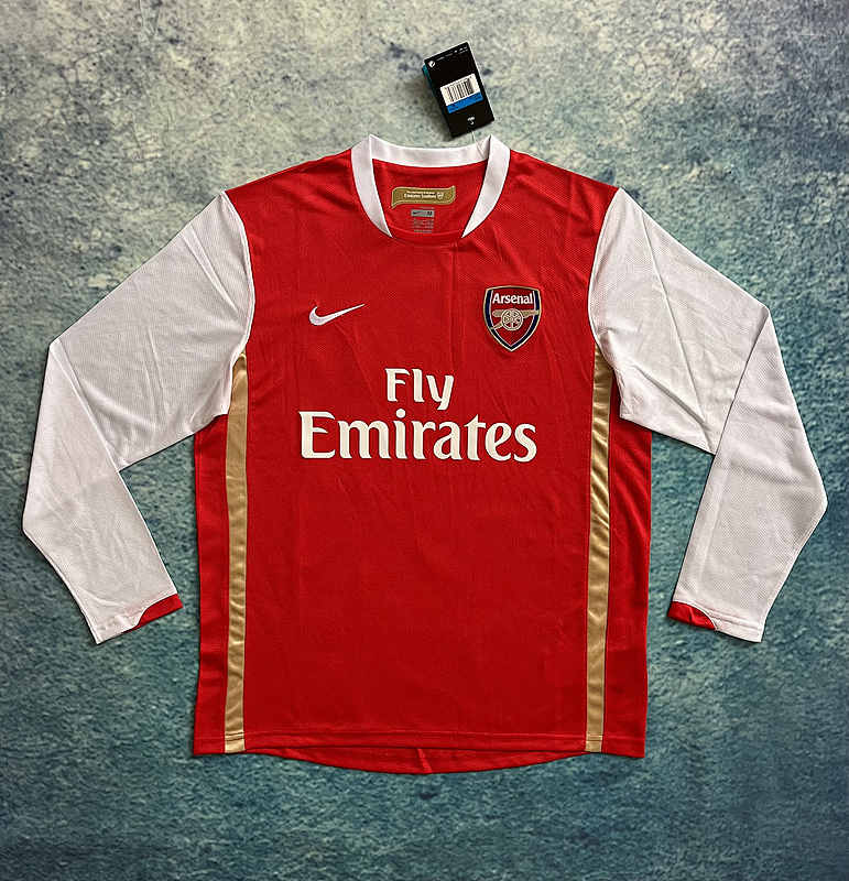2006-07 Arsenal Home Retro Long Sleeve Jerseys