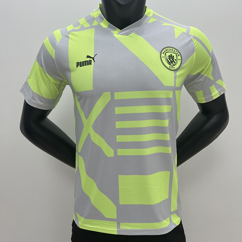 23-24 Manchester City Player Version Green Training Jerseys