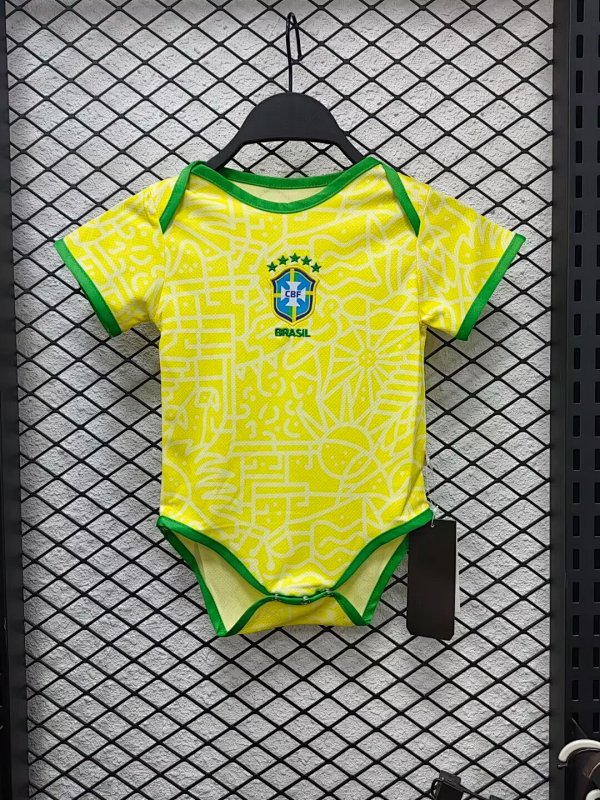 2024 Brazil Home Baby Jerseys