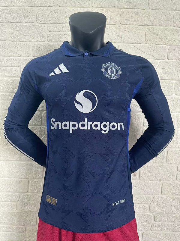 24-25 M-anchester U-nited Away Player Version Long Sleeves Jerseys