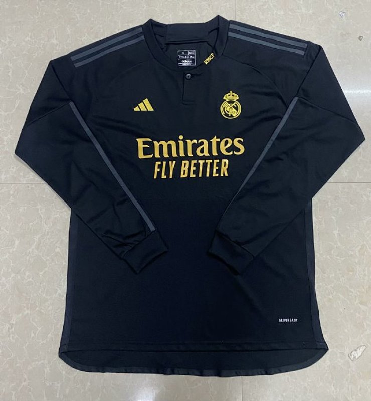 23-24 Real Madrid Third Long Sleeve Jerseys