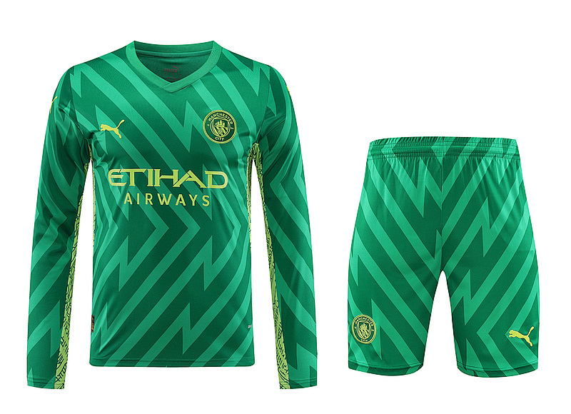 23-24 Manchester City Goalkeeper Long Sleeve Jerseys