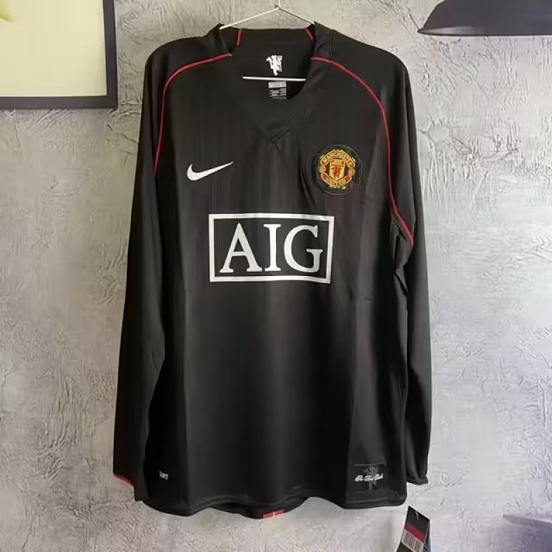 2007-08 M-anchester U-nited Third Retro Long Sleeve Jerseys