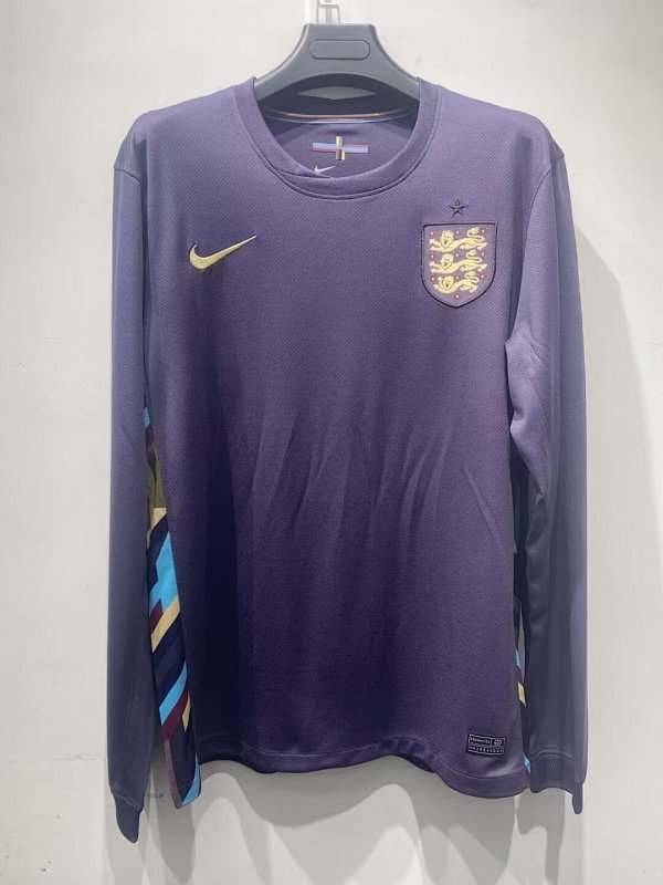 2024 England Away Long Sleeve Jerseys